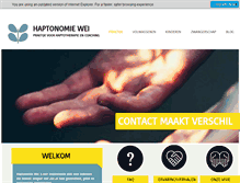 Tablet Screenshot of haptonomiewei.nl